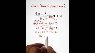 Can You Solve This Equation? #maths #mathteachergon #solvingequations