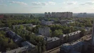 Улица Карла Маркса и Циолковского // Королёв с дрона 8 мая 2018