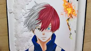 Speed Drawing Shouto Todoroki || My Hero Academia