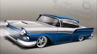 Bernal Auto Style 57 Ford Fairlane 30 Second Rendering