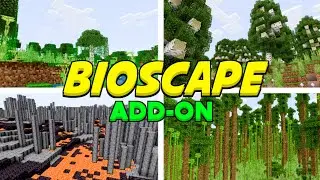 Minecraft Biome add-on mcpe 1.21.20 | BioScape mod in Minecraft Pocket Edition