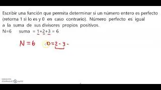 número es perfecto