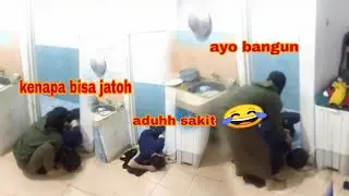 prank istri‼️jatohh dikamar mandi seperti apa reaksinya