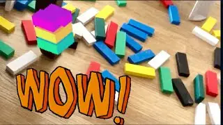 БИНГО!!! Игра Башня из брусков! 95 из 100! Самая БОЛЬШАЯ башня из брусочков и правила