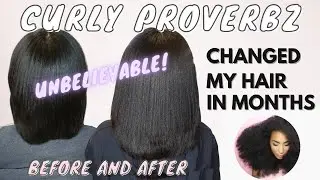CURLY PROVERBZ HAIR GROWTH OIL BEFORE AND AFTER! Join the Curly Proverbz Hair Growth Challenge 2021