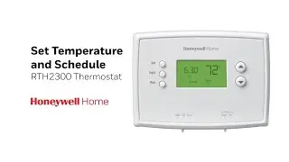 Set Temperature and Schedule on the RTH2300 Thermostat