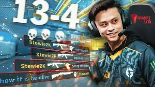 Stewie2K DESTROYING a Nuke FACEIT Lobby