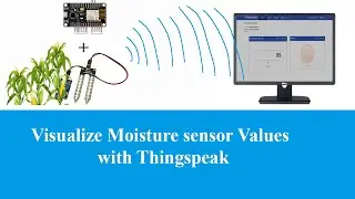 How to display soil moisture data data with thingspeak #thingspeak #esp8266