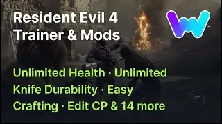 Resident Evil 4 Trainer +18 Mods (Unlimited Health, Easy Kills, No Reload, Edit CP & 14 More)