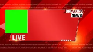 FREE Breaking news live broadcasting Green Screen Template no copy right subscribe