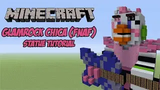 Minecraft Tutorial: Glamrock Chica (FNAF: Security Breach) Statue