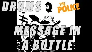 THE POLICE - Message in a bottle - Cómo tocar en batería / How to play on drums