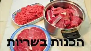 מכין נתח כתף בקר לבשר טחון, שניצלים וצלי