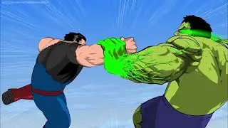 Супермэн против Халка - Zimaut Animation [AI озвучка]