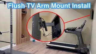 Recessed TV Arm Mount Install