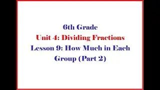 6 4 9 Grade 6 Unit 4 Lesson 9 Morgan - Open Up Resources