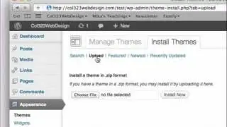 WordPress Tutorial - How To Install A WordPress Theme Through The WordPress Dashboard