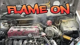 EP3 TURBO CIVIC SET ON FIRE!!