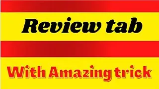 Review tab in ms word || Spelling & Grammar|| Track Changes || Language translation