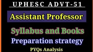 uphesc assistant professor || chemistry syllabus || preparation strategy || books