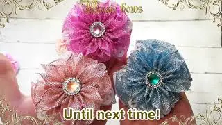 These bows sparkle like snowflakes/Эти бантики  сверкают как снежинки.❄❄❄