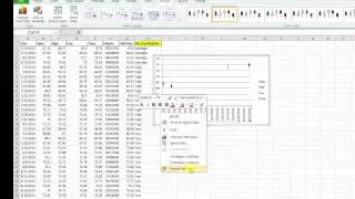 Making a stock chart in Excel