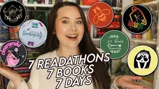 doing 7 readathons in 7 days reading 7 books (crushing my goodreads reading goal)