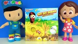 Pepee ve Niloya çılgın tavuk yumurta challenge yapıyor. Gıt gıt gıdak yumurtam sıcak oyuncağı açtık