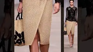 Pletena moda.Вязаные юбки с запахом