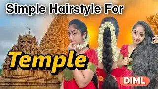 Simple Hairstyle for Temple || Day in my life 