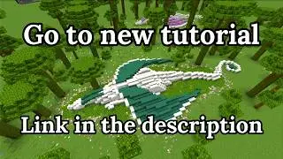 Minecraft Tutorial: How to build a sleepy Dragon | GO TO NEW TUTORIAL