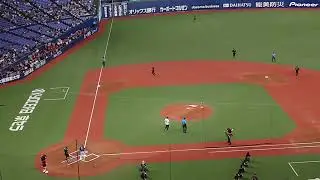 オリックスバファローズ守備紹介＆始球式