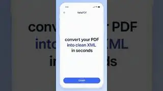 How to Convert PDF to XML Online Free | VelaPDF PDF to XML Tool