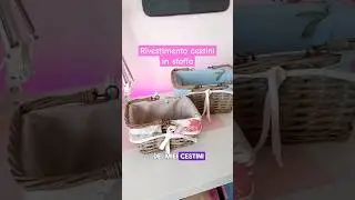 Rivestimento cestini in stoffa #cucito  #cucitocreativo #diy ##tutorial