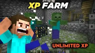 Minecraft xp farm easy tutorial || unlimited xp || minecraft 1.19 || pocket edition || easy tutorial
