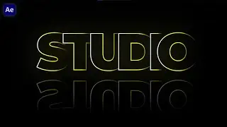 Stroke Text Reveal Animation in After Effects - After Effects Tutorial - No Plugins Required
