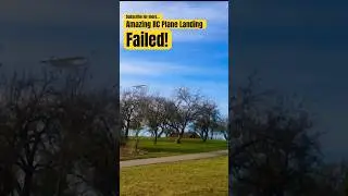 Amazing RC Plane Landing Failure     #shorts #rcpiper #aviation #lifeinuk #viralvideo #femtophysiker