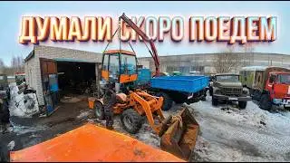 Оживил брошенный погрузчик, но поехать не получилось!!
