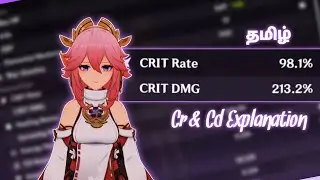 What is Crit rate & Crit damage in genshin | Cr & Cd explained | தமிழ் | 