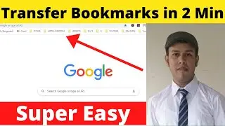 How To Transfer Bookmarks To Another Computer || Transfer Bookmarks To New PC
