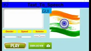 Text To Speech GUI using python tkinter || computer application || how to make software using python