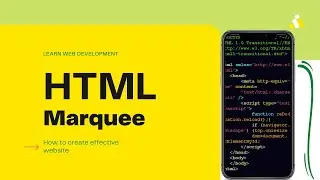 Html Marquee Tag | moving text in Bangla