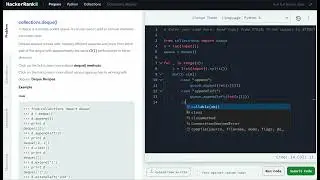 Hackerrank Python Solution #6 Collections - Python: Collections.deque()