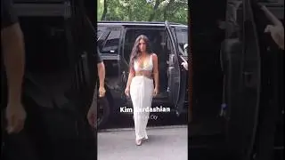 Kim Kardashian with her daughter in New York