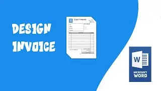 Design Invoice in MS Word Sample 01 || Invoice Design