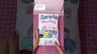 sanrio blind bag 21! 🩵 #sanrio#diy #asmr #unboxing #blindbag #kawaii #hellokitty #craft #papercraft