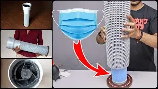 I made a Designer Air Purifier from PVC Pipe and Surgical Mask | ASMR
