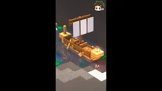 🏡 Minecraft Tutorial |  Como Construir um BARCO ⚒️ #shorts