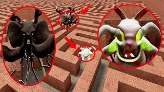 I SURVIVED 100 ANIMALS from ZOOCHOSIS in the MAZE! | Garry's Mod Sandbox