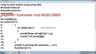 C Program for Matrix  Print and Addition of two matrices using two dimensional array.